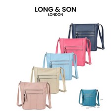 LONG&SON Women CrossBody Shoulder Strap Messenger Bag 10 Colours Holiday School