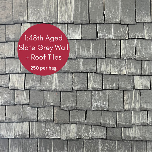 48th scale aged slate - scale, grey