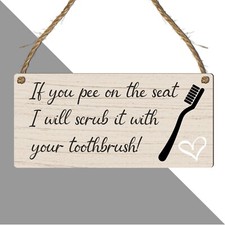 Funny Bathroom Plaque Toilet