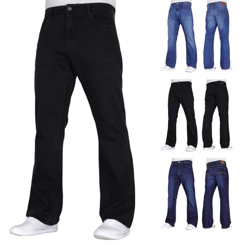 Crosshatch mens bootcut jeans - bootcut,