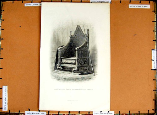 Original old antique print - original,