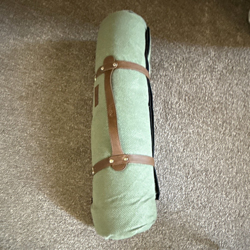 Green fabric roll - green, roll-up