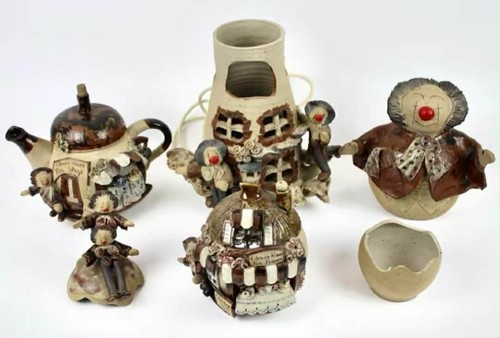 Rye pottery clown town - rye,