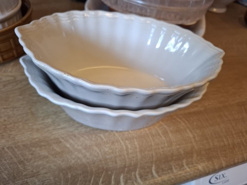 Vintage ceramic fluted baking - vintage,