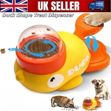 Duck Pet Treat Dispenser 2 in 1 Interactive Puzzle & Slow Feeder for Dogs/Cats