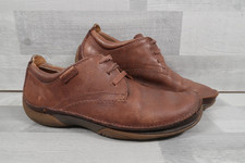 Mens Clarks Flexlight Brown Leather Lace Up Shoes UK 10 G