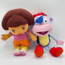 Dora the Explorer & Boots the Monkey Plush 14” 2007 Sot Toys Gosh!