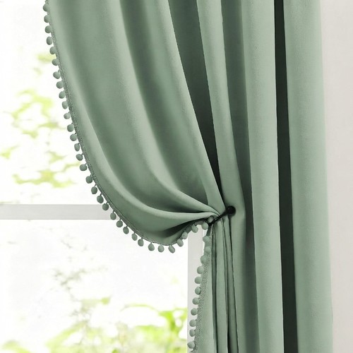 Elegant green pom - pom,