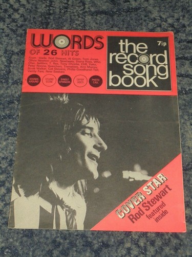 Words record song book - record,