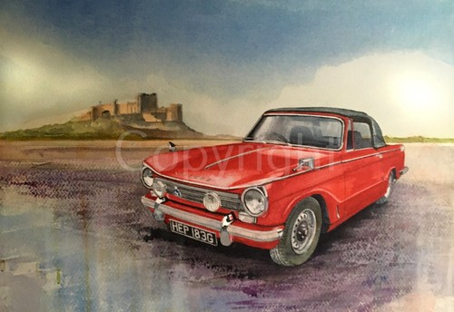 1969 classic red triumph - 1969,
