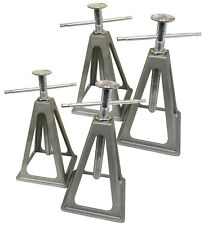 4 x ALUMINIUM STABILISING JACK STANDS adjustable axle levelling caravan trailer