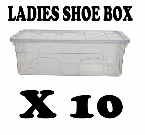 Plastic ladies shoe - 10, box