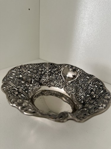 Vintage silver plated oval - vintage,