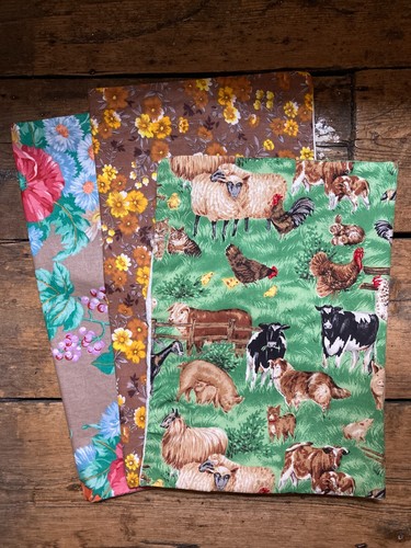 Retro cushion covers flowers - cushion, covers: