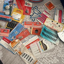 Collection Of Vintage Sewing Items - Hooks Eyes Poppers Assorted Haberdashery