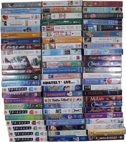Large bundle vhs tapes - vhs,