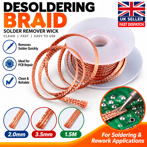 Solder wick desoldering braid - wick,