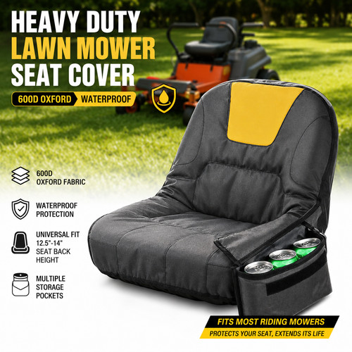 Tractor seat cover riding - cover, lawn