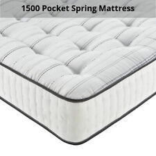 STORAGE OTTOMAN GAS LIFT DOUBLE OR KING SIZE LEATHER BED + MEMORY FOAM MATTRESS