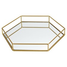 Hexagon Mirror Plate Jewellery