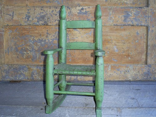 Antique ladder back child - antique,