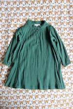 Caramel Baby and Child Girls' Green Cotton Muslin Dress Age 2