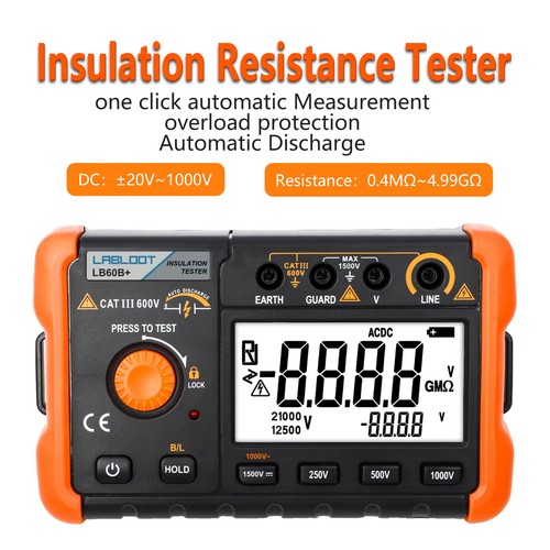 Lb60b 250v 500v - lb60b+, 250v/500v/1000v