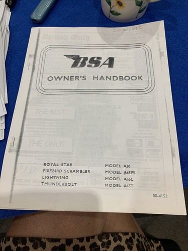 Bsa a50 a65 1969 owners - a50,