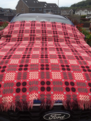 Vintage welsh tapestry blanket - welsh,