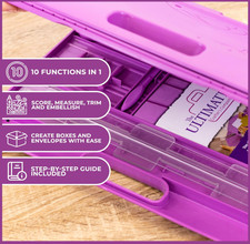 Crafter's Companion Ultimate Pro Craft Tool Kit with Guide - Purple New Gift