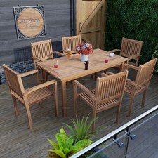 Teak 6 Seat Dining Set -