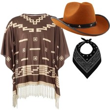Western Poncho Brown Stud