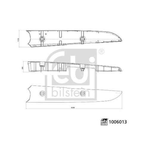 Febi wing mirror cover left - febi,