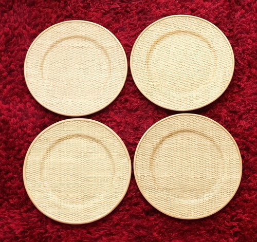 Faux rattan charger plates - charger,