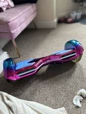 Hover-1 Rival Electric Hoverboard Grey Silver LED Wheels 7mph 3 Mile Range