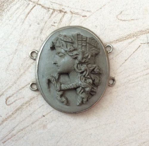 Antique cameo carved lava - antique,