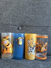 4x Tigger Glass Drinks