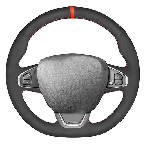 Suede hand stitched steering - suede, hand-stitched
