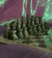 Marble/Onyx Chess set, 16.5"