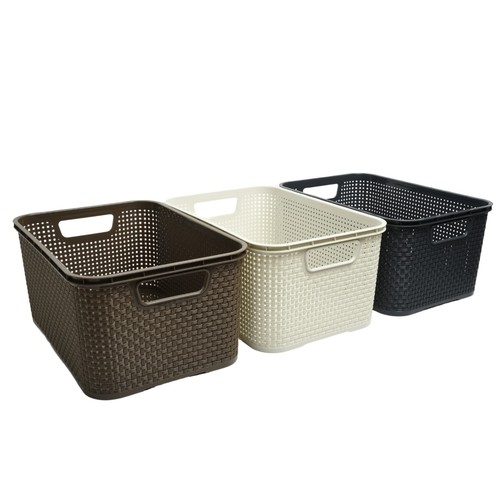 Rattan storage basket box - storage,