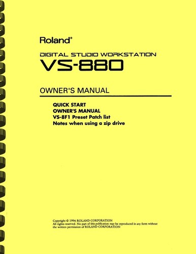 Roland 880 digital studio - roland, vs-880