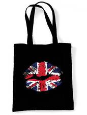 UNION JACK LIPS SHOULDER BAG - United Kingdom England Flag Holiday UK Shopping