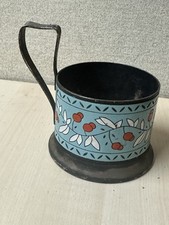 Vintage USSR Enamel Tea Glass