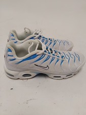 Nike Air Max Plus Tuned TN Trainers White Blue UK Size 10 Preloved Official Pair