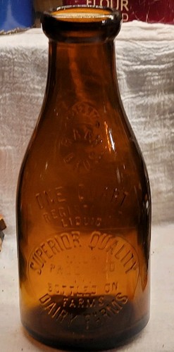 Amber embossed quart superior - quart,