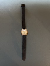 Vintage 1920s Kasper Trench Watch 24h Dial Swiss Gold Plated 23.7mm Working