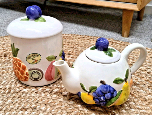 Rayware fruit ceramic - fruit, teapot