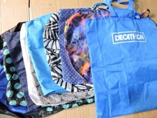 10 Job Lots Mix Bundle Fold Away Foldable Pocket Shopping Bag Reusable Tote IKEA