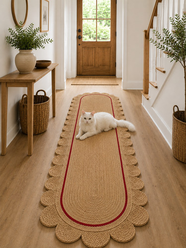 Rug runner jute carpet braided - runner,