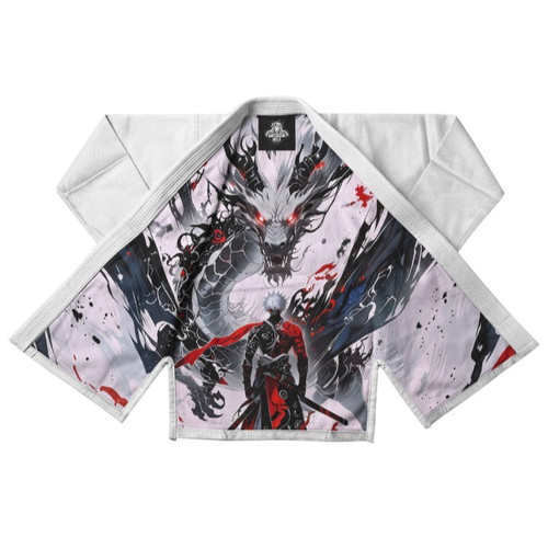 Custom white bjj brazilian - white,